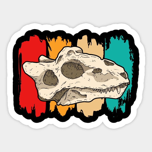 Fossil Dinosaur I Kids I Paleontology I Fossil Sticker by Shirtjaeger